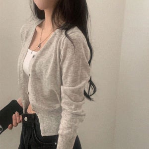 내일도착 가디건 [사계절✨/여름가디건] 웨이 린넨니트 크롭 기본 가디건 - 15color