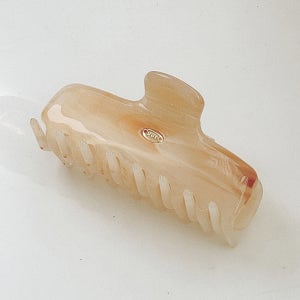 [오에이알] Classic Marble Flow Claw Clip [Beige]