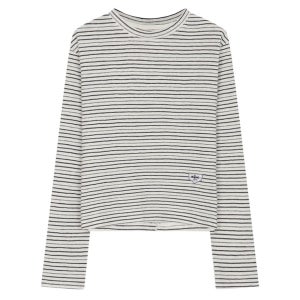 에센셜 스트라이프 긴팔 티셔츠-L2H15JTS050