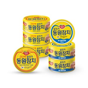 [동원] 라이트 스탠다드 85g x18캔 + 인워터 참치 100g x 12캔