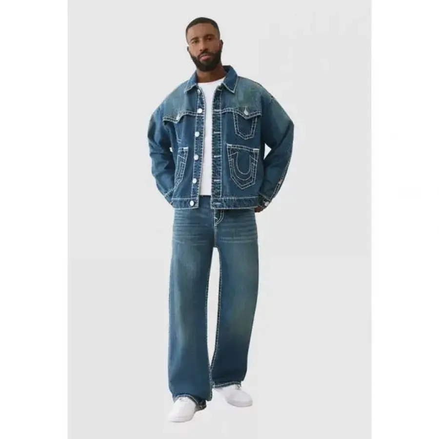 <b>트루</b>릴리전 True Religion <b>트루</b> 종교 <b>진스</b> 재킷 오버사이즈 - 데님 7462404