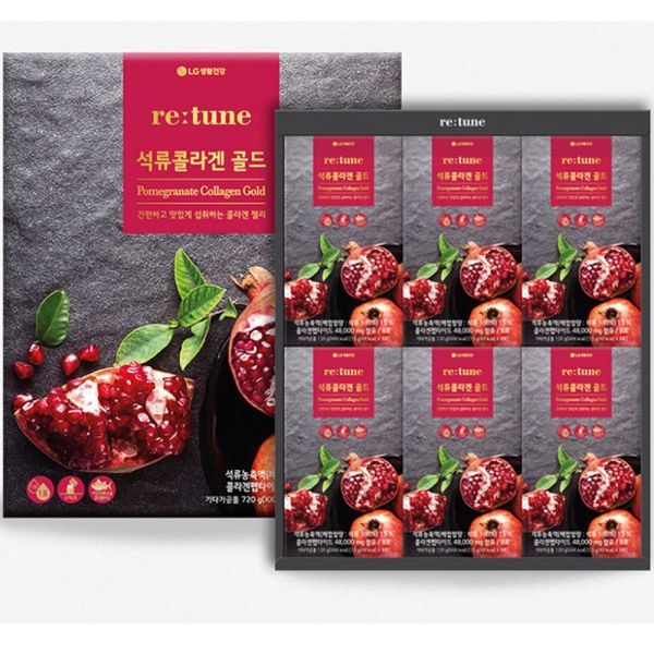 엘지생활건강 리튠 석류콜라겐젤리 골드 48포, 1개