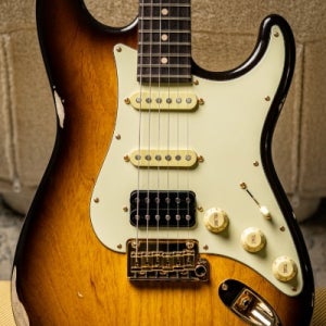 Suhr Classic S Antique(Custom Model) SSH-2 Tone Tobacco Burst (Swamp Ash) w/Roasted Maple Neck, Gold