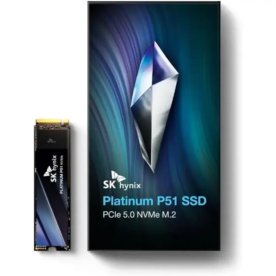 SK 하이닉스 플래티넘 P51 1TB PCIe Gen5 NVMe M2 2280 내부 SSD 최대 14700 MB s 13400 쓰기 238레이어 NA
