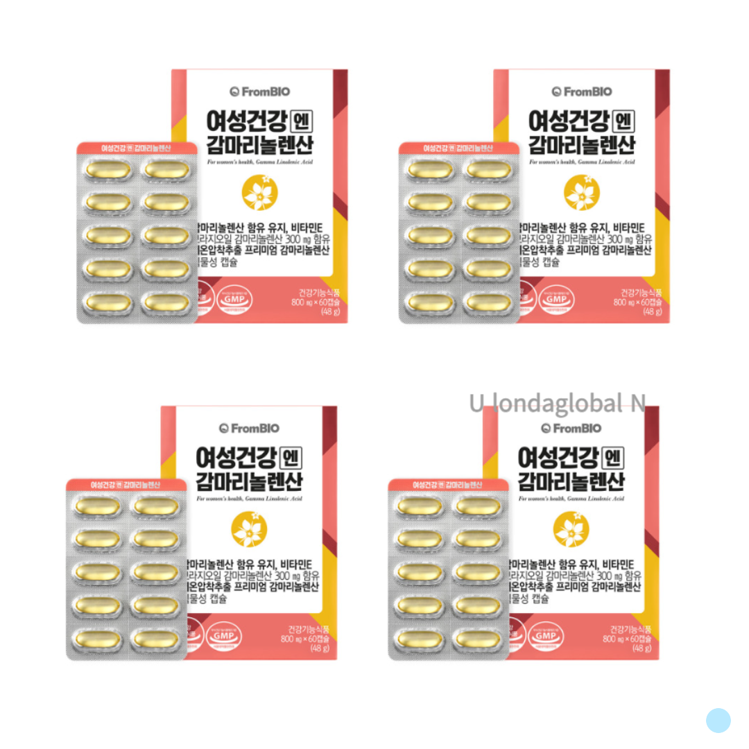 <b>프롬바이오</b> <b>프롬바이오</b> 여성 건강엔 <b>감마리놀렌산</b> 영양제 X4개