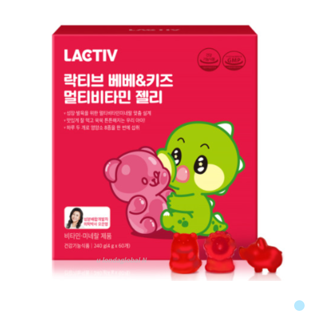 락티브 락티브 <b>베베 키즈 우리아이 멀티비타민</b> 젤리 1개월분
