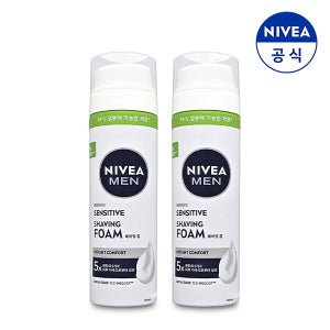 니베아 [하프클럽/니베아]니베아 맨 센서티브 쉐이빙 폼 200ml X 2개