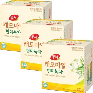 동서 [동서]동서 캐모마일 현미녹차 40T X 3개/일회용 티백 (12059205)