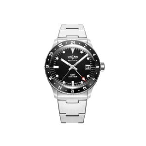 스킨다이버 노틱 GMT 블랙 화이트 다이얼 스틸 38mm