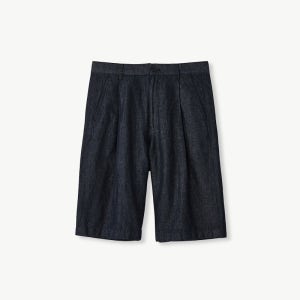 코튼 버뮤다 하프 팬츠 블루 (리얼와이드핏)