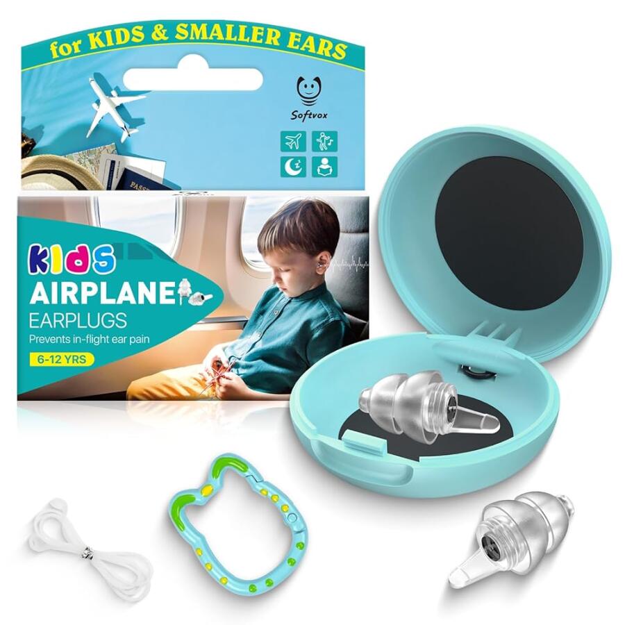 [아마존 공식]<b>Kids</b> <b>Ear</b> Plugs (6yrs +), Reusable Airplane <b>Ear</b> Pressure <b>Relief</b> Earplug for Child Adult with