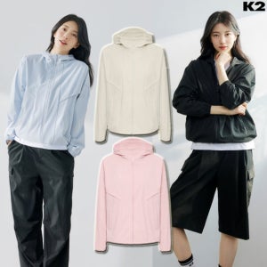 [ 롯데백화점 ]K2(수지착용)여성 UV차단 바람막이 웨더리스 슈퍼썬자켓 W KWM26142-(GS)