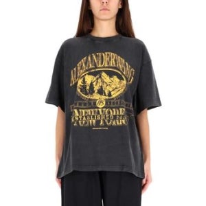 알렉산더왕 왕 프린트 블랙 티셔츠 151885534