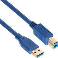 강원전자 넷메이트 USB3.0 AM-BM 케이블 블루