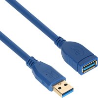 강원전자 넷메이트 USB3.0 연장 AM↔AF 케이블(블루)