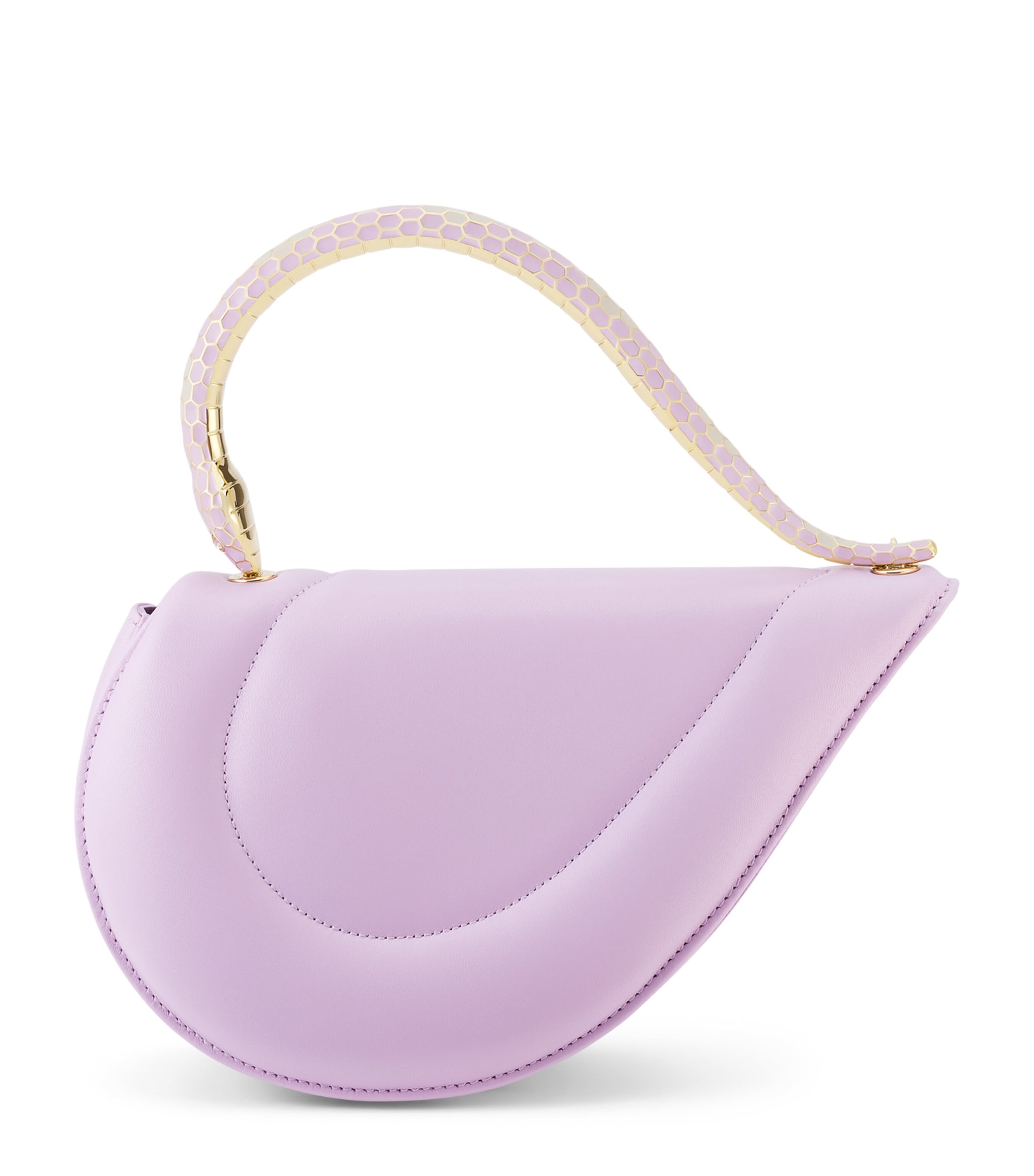 Bvlgari Calfskin Serpenti Cuore 1968 Top-Handle Bag