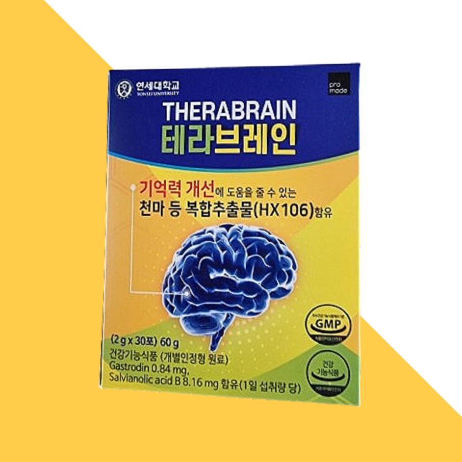 테라브레인 120g 용안육 맥문동 <b>천마</b> 단삼 <b>복합추출물</b> 녹용 홍경천 홍삼 셀레늄 아연  3박스