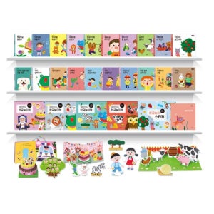 유아 독서습관만들기 놀이책 활동북 어린이집교재 세트 말배우기 아기 한글떼기 EQ IQ