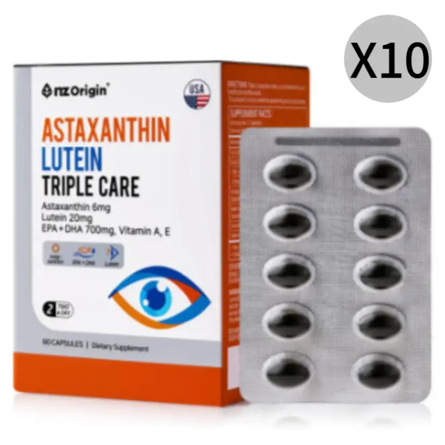 <b>엔젯오리진 아스타잔틴</b> 루테인 트리플 케어 60캡슐X10 BNS