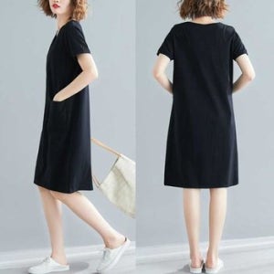 여성 30대 베이직 원피스 나들이 패션 데이트 스타일 여행검정원피스 직장인원피스