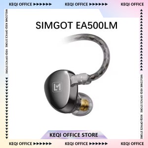 SIMGOT EA500 LM 유선 이어폰, 교체 가능한 사운드 튜브, 고해상도 듀얼 캐비티 이어버드, 맞춤형 HIFI 게이밍 음악 헤드셋