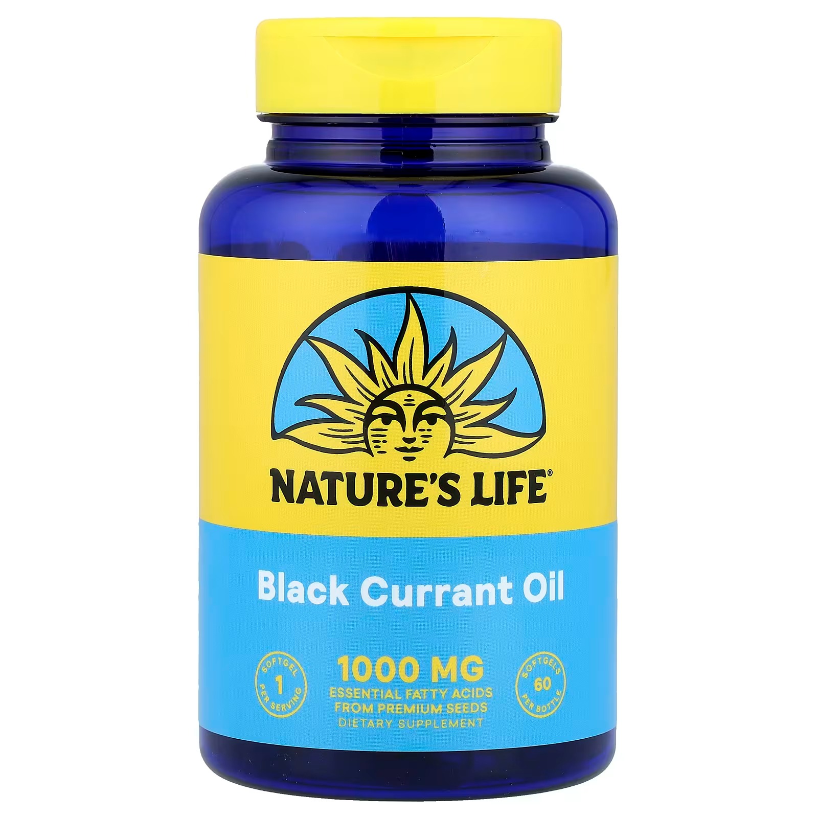 <b>네이쳐스라이프</b> 블랙커런트 오일 1000mg 소프트젤 60정, 1개