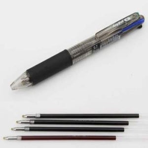 애니볼 4색 볼펜 0.7mm 강의펜 다색펜 문구/사무용품