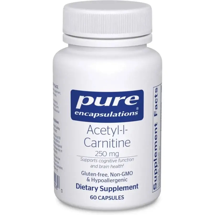Pure Encapsulations <b>아세틸</b> 엘<b>카르니틴 250mg</b> 캡슐 60정