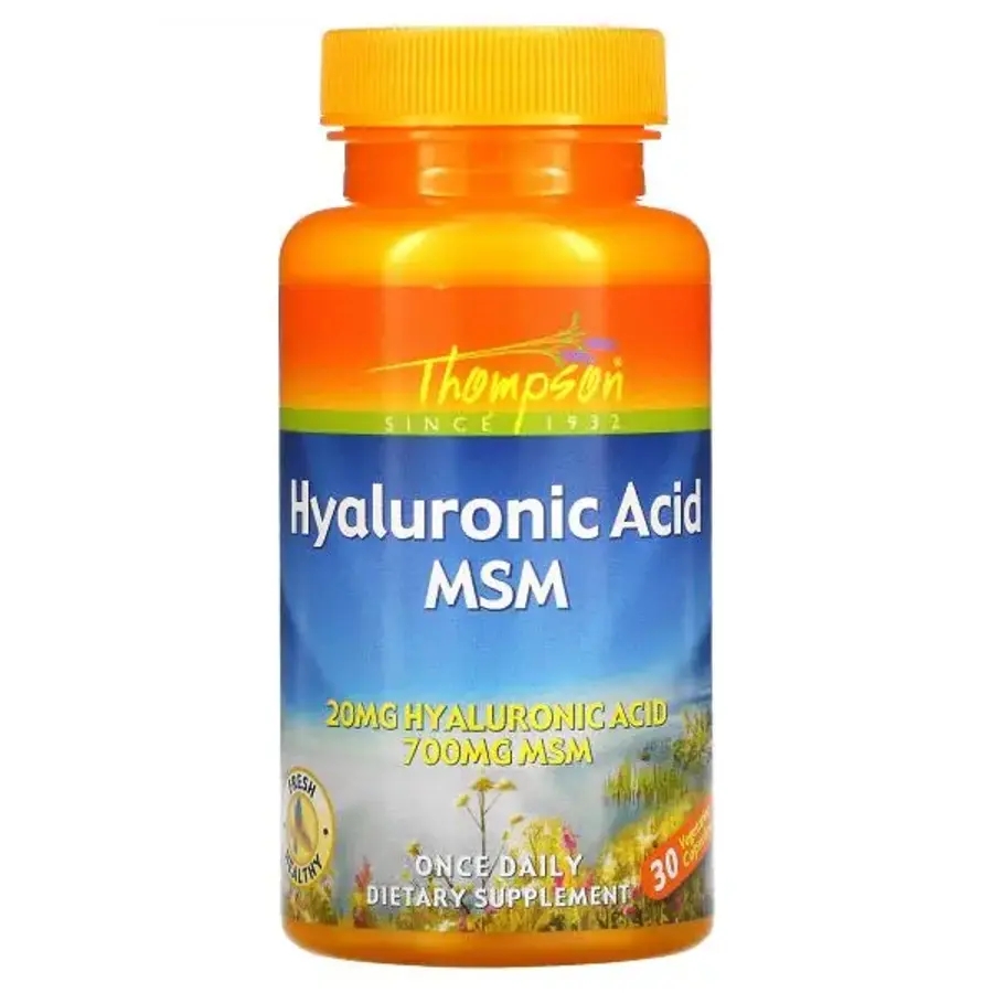 <b>톰슨 히알루론산</b> Hyaluronic Acid MSM 30정 비건