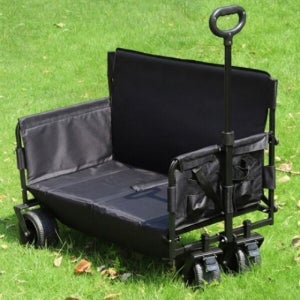 캠핑 휴대용 접이식 벤치형 웨건