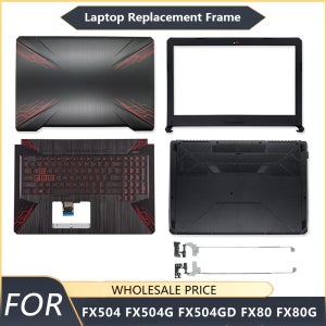 ASUS FX504 FX504G FX504GM FX80 FX80G 노트북 LCD 뒷면 커버/전면 베젤/경첩/손목 받침대/하단 케이스/키보드용 새 케이스