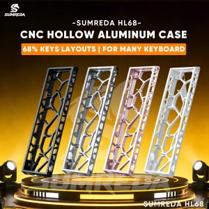 SUMREDA HL68 Hollow Mad 68he Mchose Ace68 알루미늄 키보드 케이스 쉘 68% 키 레이아웃 (Madlions Mad68 Fire68 G65 키보드 호