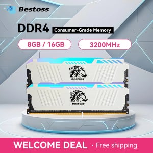 베스토스 DDR4 RGB 8GB 16GB 32GB 3200MHz 메모리 U-DIMM DRAM 모듈 데스크탑 게이밍 컴퓨터 RAM (XMP 2.0/AMD EXPO 호환)