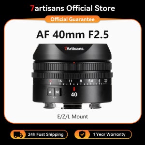 7artisans 40mm F2.5 자동 초점 풀프레임 렌즈 대구경 렌즈 (소니 E A7R A7 V A7C II 니콘 Z Z8 Z50II 라이카 L SL S1M2 용)