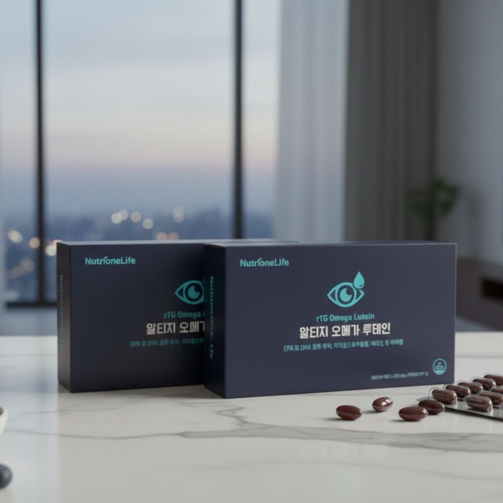 <b>뉴트리원라이프</b> 뉴트리원 <b>알티지 오메가</b>3 <b>루테인</b> 90캡 2박스