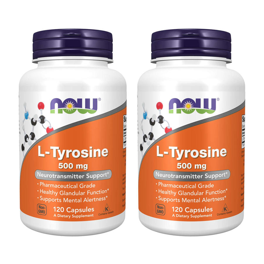 2개 나우푸드 L <b>타이로신</b> 500 mg 120 캡슐 티로신