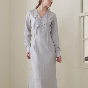 [플로브] WRAP DRAPING DRESS VER.2_L/GR