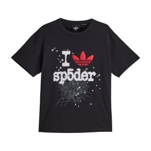 스파이더 X 아디다스 반팔 티셔츠 블랙 KR0754