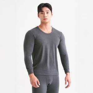 모달 웜 휘트니스복 이너 휘트니스 티셔츠 애쉬차콜 헬스복상의