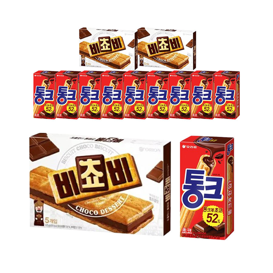 오리온 비쵸비 125g, 3개 +통크 초코 45g,10개 티멤버십 (13,460원) (무료)