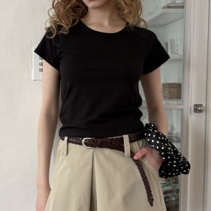 [딜라이디] Isle basic T-shirt (black)