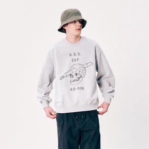 [에스피오나지] U.S.S. Heavyweight Sweatshirt Grey