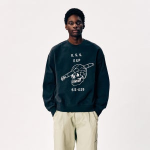 [에스피오나지] U.S.S. Heavyweight Sweatshirt Vintage Black