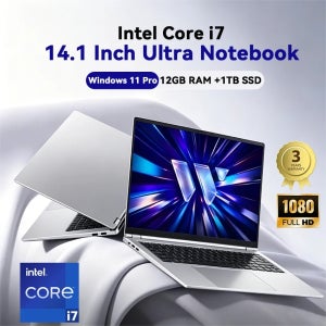 2026년형 새 사무용 노트북 I7 인텔 코어 I7-8650U 윈도우 11 프로 12GB 램 1TB/2TB SSD 4K HD 노트북 학습용 노트북