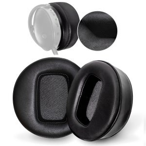 Audeze Maxwell 헤드폰 용 초대형 두꺼운 양가죽 이어 패드 메모리 폼 교체 쿠션 플러스 2 마이크 커버 채우기