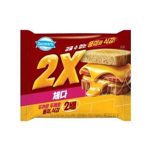 동원 덴마크 2X(투엑스) 체다 슬라이스 치즈 x 6개 (24g x 48매)