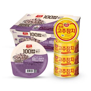 동원 고추참치 100g x 18캔 + 양반 100밥 130g x 18개 ( 흑미밥)