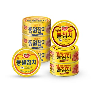동원 라이트스탠다드 참치 100g x 15캔 + 불참치 90gx15캔