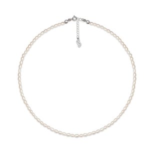 클래식 담수 진주 목걸이 (3mm)