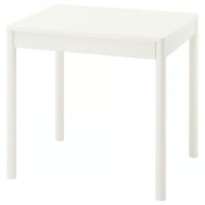[정품] 이케아 식탁 테이블 거실테이블 소형 중형 TONSTAD 톤스타드 확장형테이블, 오프화이트, 80/120x70 cm